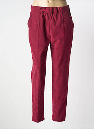 Pantalon slim talie elastică mărime normală violet GEVANA femeie