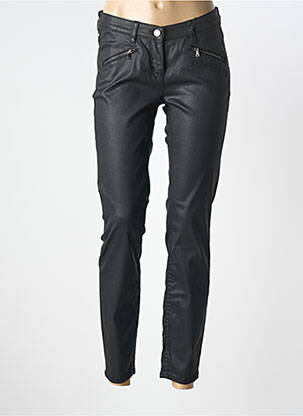 Pantalon slim elasticitate mărime normală negru TONI femme