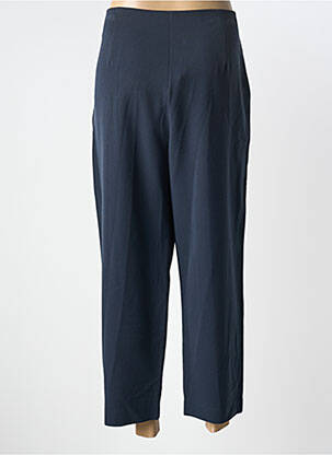 Pantalon 7/8 țesătură poplin mărime normală albastru ELEONORA AMADEI femeie