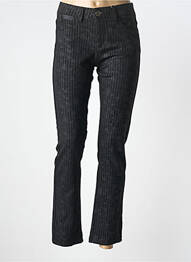Pantalon slim elasticitate mărime normală negru GEVANA femme