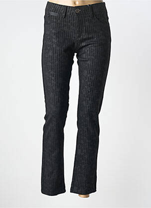 Pantalon slim elasticitate mărime normală negru GEVANA femme