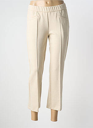 Pantalon 7/8 elasticitate mărime normală bej TONI femeie