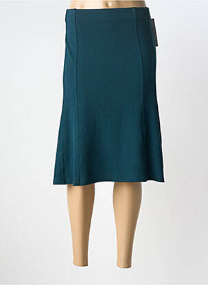 Fustă midi căptușeală textilă verde GEVANA femme