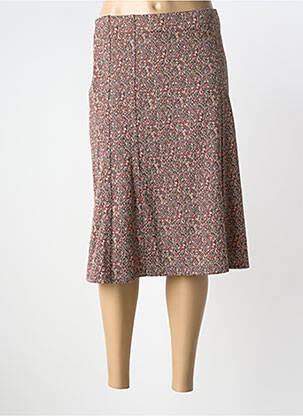 Fustă midi elasticitate roz GEVANA femme