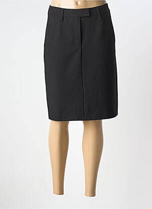 Fustă midi talie cu cleme negru GARDEUR femme