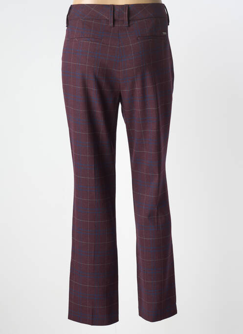 Pantalon chino țesătură poplin mărime normală roșu GARDEUR femme