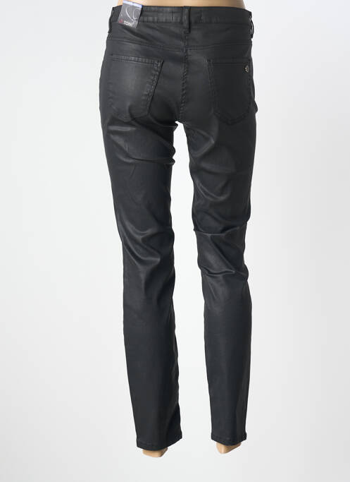 Pantalon slim elasticitate mărime normală negru TONI femme