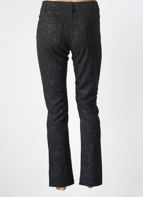 Pantalon slim elasticitate mărime normală negru GEVANA femme