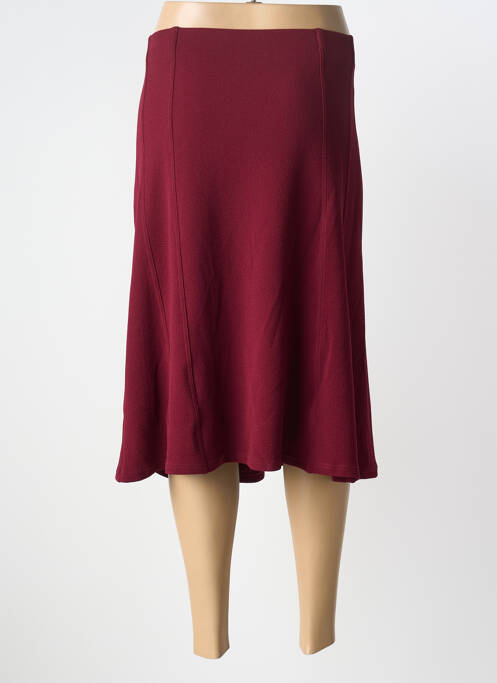 Fustă midi căptușeală textilă roșu GEVANA femme