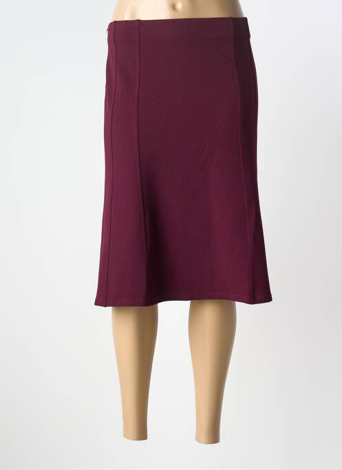 Fustă midi căptușeală textilă violet GEVANA femme