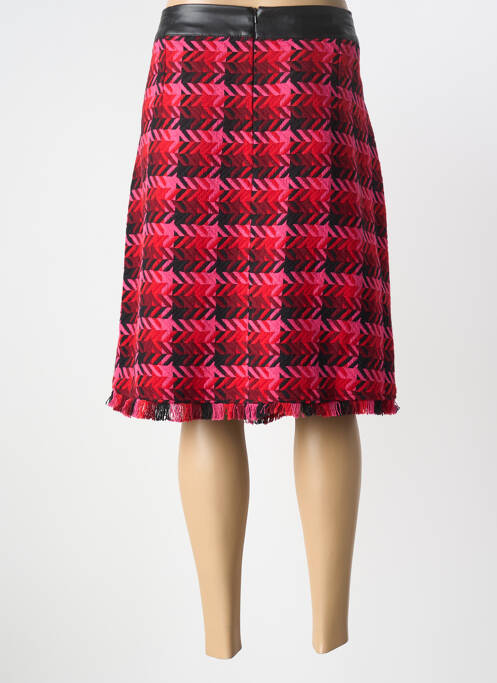 Fustă midi căptușeală textilă roz LESLIE femme