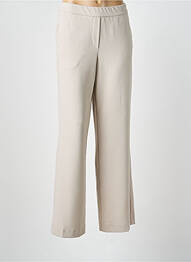 Pantalon drept țesătură crep mărime normală bej GARDEUR femme
