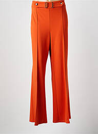 Pantalon drept țesătură crep mărime normală portocaliu JOSEPH RIBKOFF femme