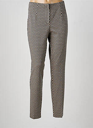 Pantalon slim talie elastică mărime normală verde GARDEUR femeie