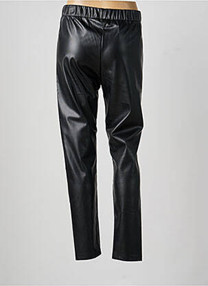Pantalon drept elasticitate mărime normală negru LESLIE femeie