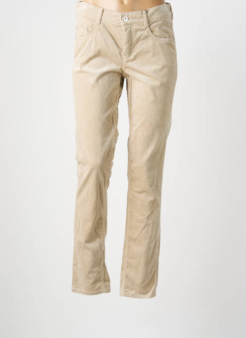 Pantalon slim elasticitate mărime normală bej GARDEUR femme