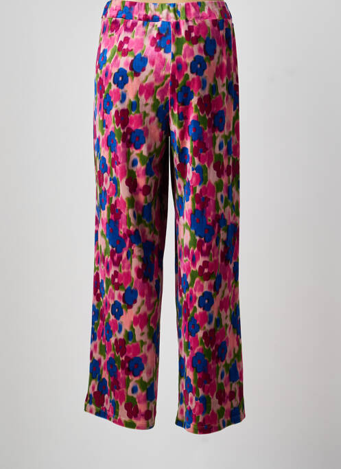 Pantalon drept elasticitate mărime normală roz LEO & UGO femme