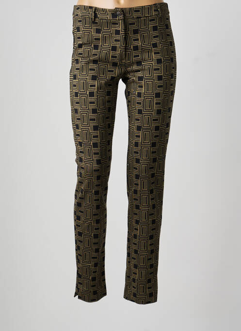 Pantalon slim elasticitate mărime normală verde MARIA BELLENTANI femme