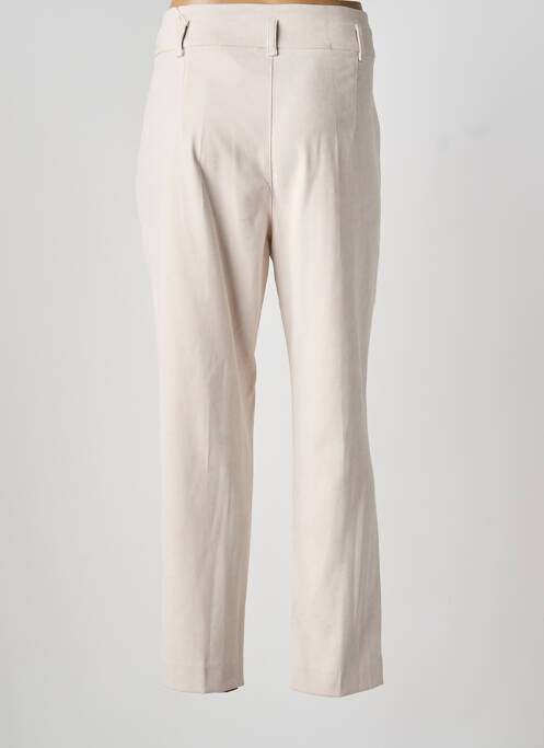 Pantalon drept elasticitate mărime normală bej LESLIE femme