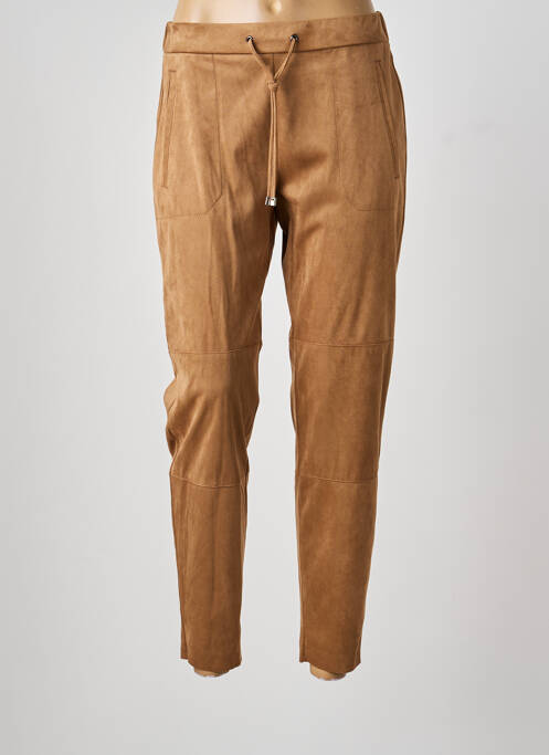 Pantalon slim talie elastică mărime normală maro TONI femme