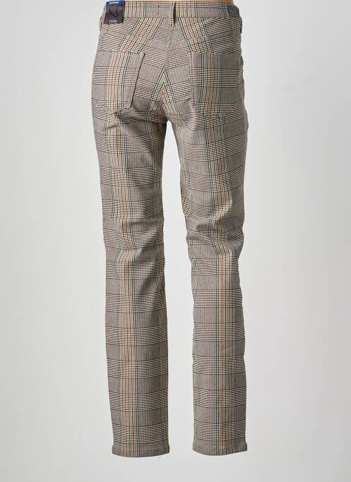 Pantalon slim țesătură poplin mărime normală maro TONI femme