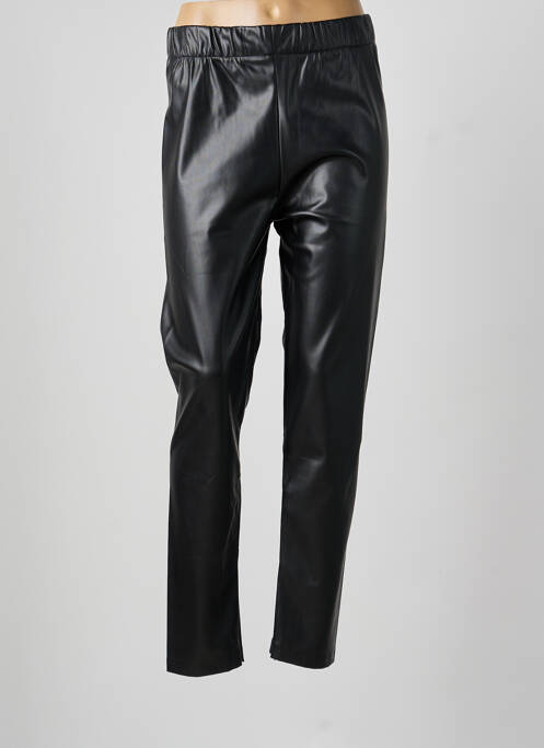 Pantalon drept elasticitate mărime normală negru LESLIE femme