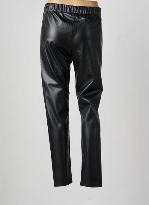 Pantalon drept elasticitate mărime normală negru LESLIE femme