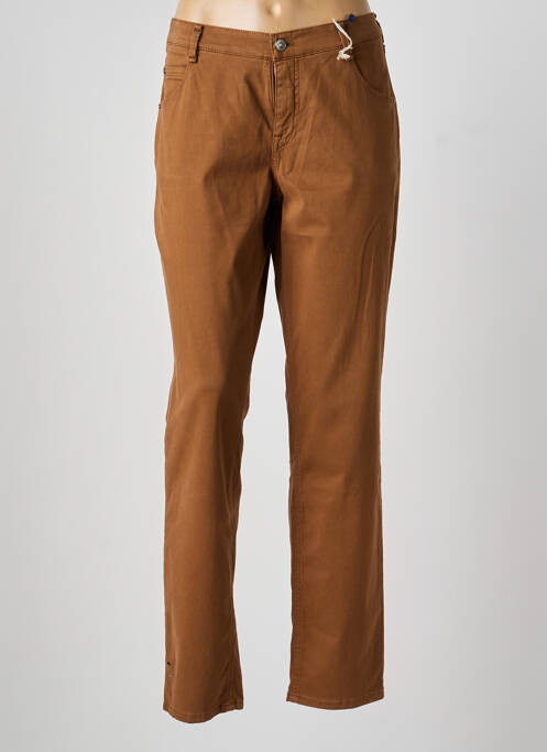 Pantalon drept elasticitate mărime normală maro GARDEUR femme
