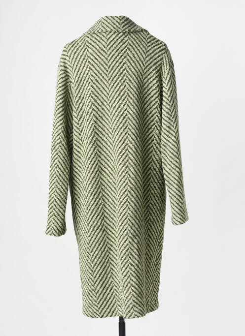 Palton lung croială dreaptă fără glugă verde MARIA BELLENTANI femme