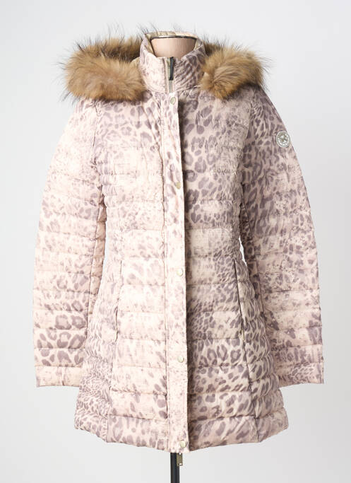 Geacă matlasată mâneci lungi cu glugă bej ANANKE femme