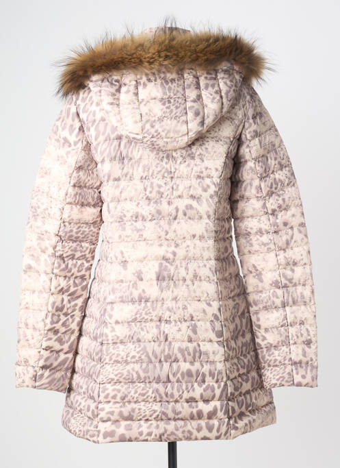 Geacă matlasată mâneci lungi cu glugă bej ANANKE femme