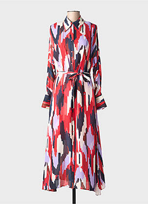 Rochie lungă mâneci lungi mâneci lungi roșu LOLA CASADEMUNT femme