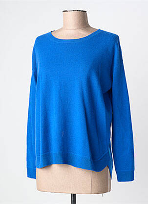 Pulover guler rotund mâneci lungi albastru ESTHEME femme