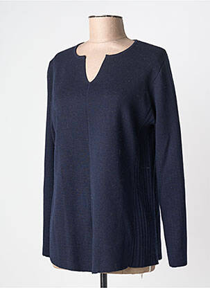 Pulover croială dreaptă mâneci lungi albastru MARIA BELLENTANI femeie