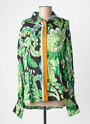 Cămașă imprimeu fantezie mâneci lungi verde LOLA CASADEMUNT femme