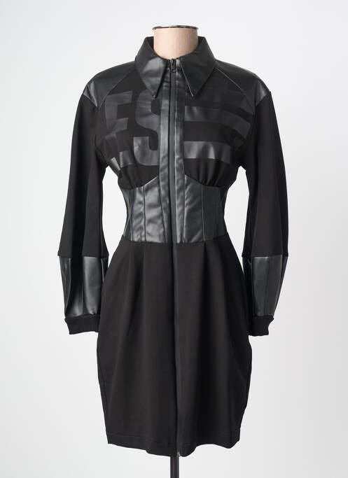 Rochie scurtă mâneci lungi mâneci lungi negru LESLIE femme