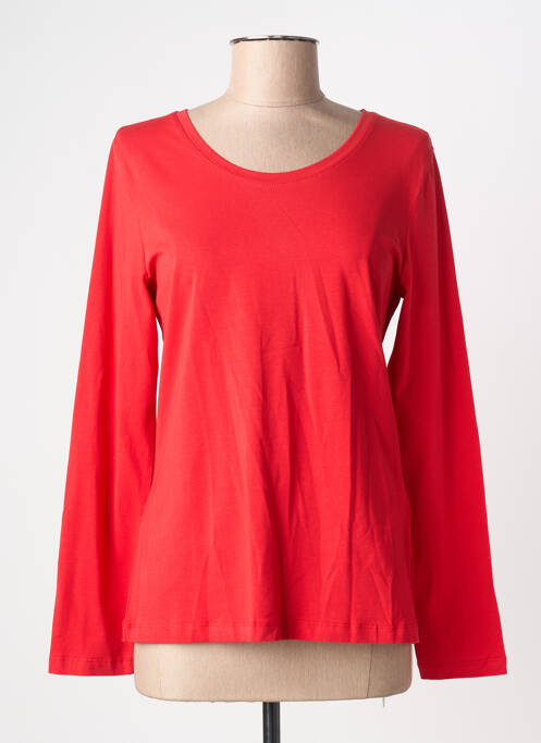 Tricou elasticitate mâneci lungi roșu DOLCEZZA femme