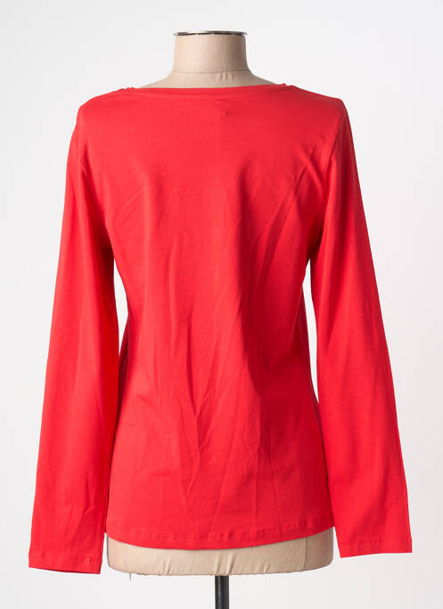 Tricou elasticitate mâneci lungi roșu DOLCEZZA femme