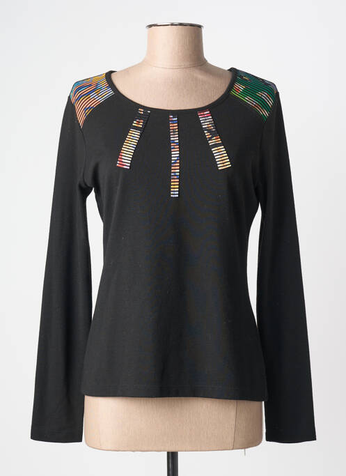 Pulover croială cambrată mâneci lungi negru OLIVIER PHILIPS femme