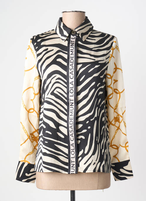 Cămașă țesătură crep mâneci lungi negru LOLA CASADEMUNT femme