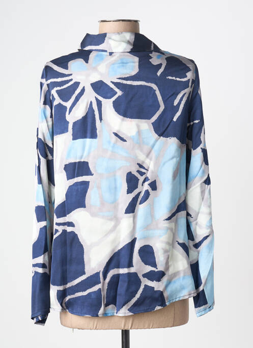 Cămașă imprimeu fantezie mâneci lungi albastru MARIA BELLENTANI femme