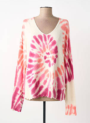 Pulover guler în v mâneci lungi roz MPC (MA PETITE CAPSULE) femme