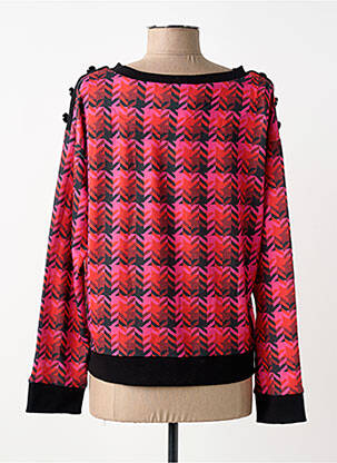 Pulover elasticitate mâneci lungi roz LESLIE femeie