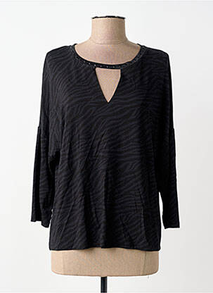 Tricou mâneci 3/4 mâneci 3/4 albastru EVA KAYAN femme