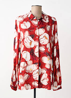 Cămașă imprimeu floral mâneci lungi roșu TONI femme