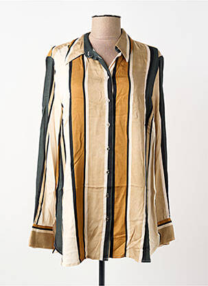 Cămașă croială fluidă mâneci lungi bej TONI femme