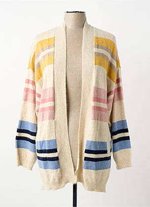 Vestă cu mâneci lungi strânsă pe partea de jos bej FUEGO WOMAN femme