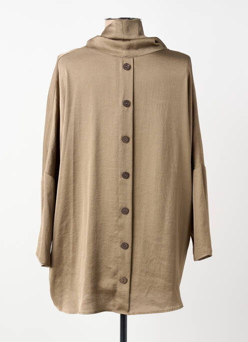 Top croială fluidă mâneci 3/4 maro JOSEPH RIBKOFF femme