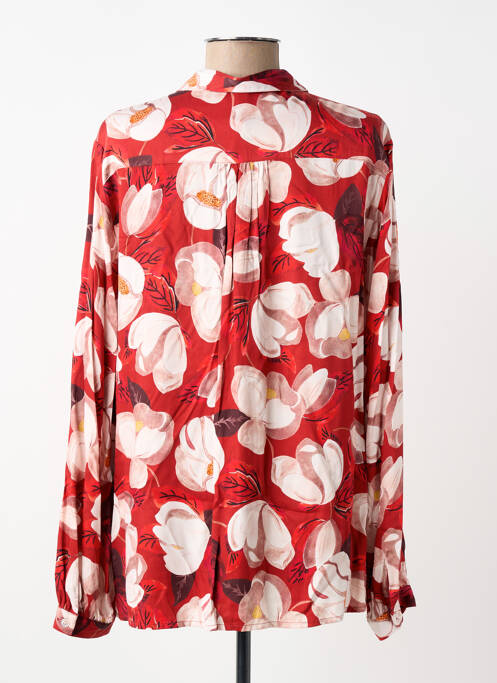 Cămașă imprimeu floral mâneci lungi roșu TONI femme