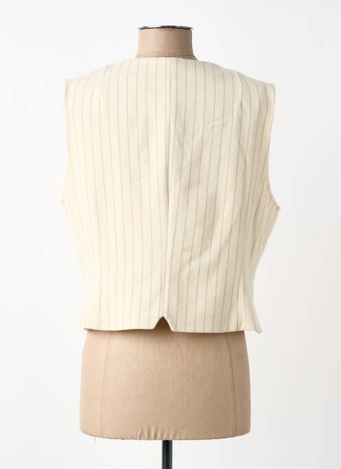 Vestă fără mâneci căptușeală înclinată bej TONI femme